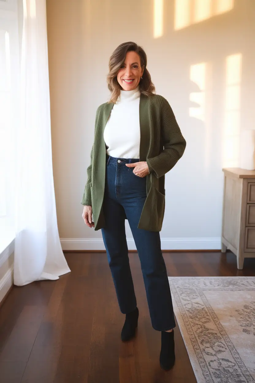 fall outfits women over 40 casual Neat Neutrals with a Refined Twist