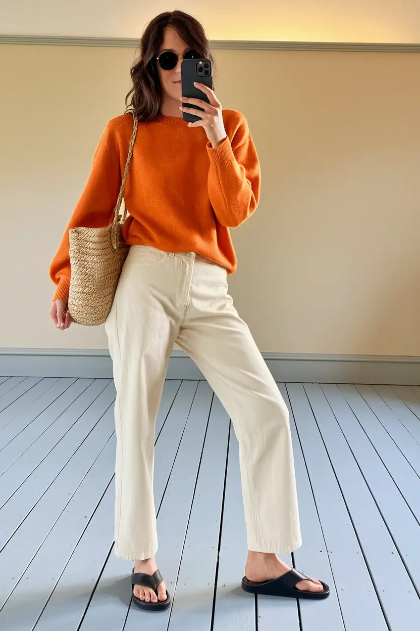 fall outfits ideas 2025 Pumpkin Spice and Creamy Softness