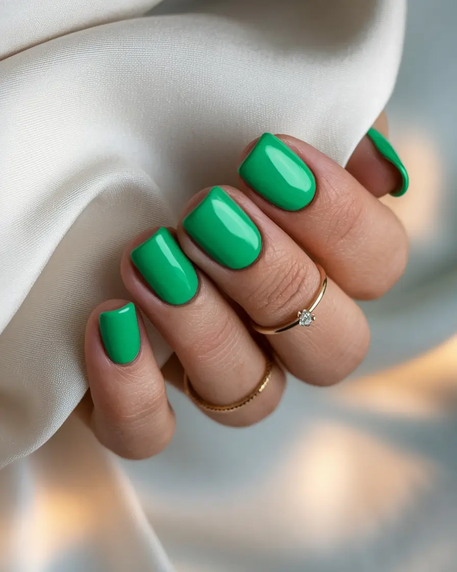 fresh green nails Soft Square Mint for Minimalists