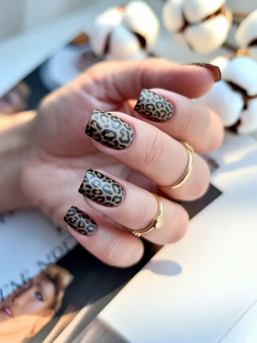 Glossy Gel Nails for Summer 2025 Matte Meets Gloss in Wild Neutrals
