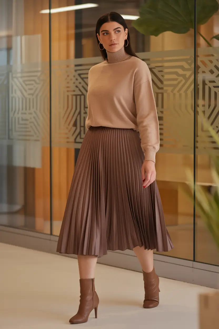Office-ready fall outfits for women – business casual 2025 Soft Structure in Monochrome Mocha