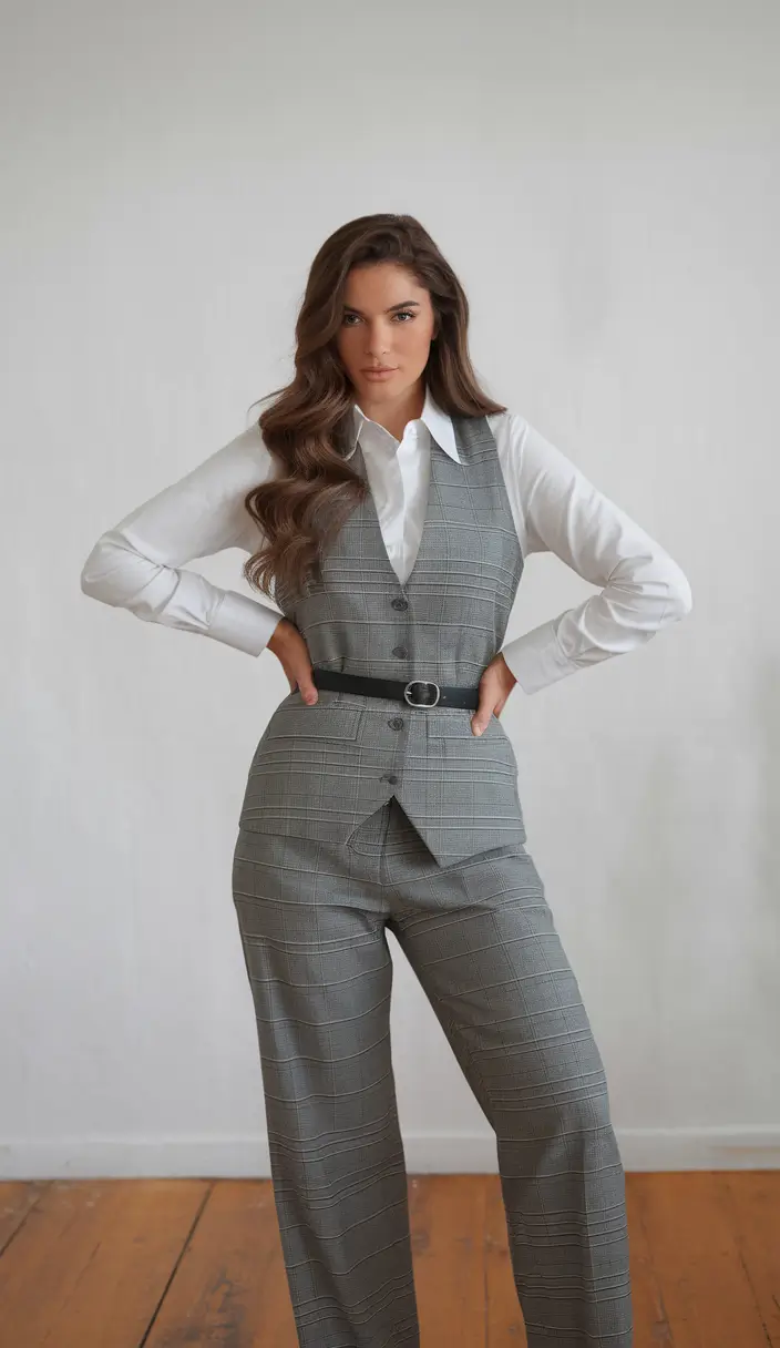 fall old money outfits pants glen plaid grace with a masculine edge