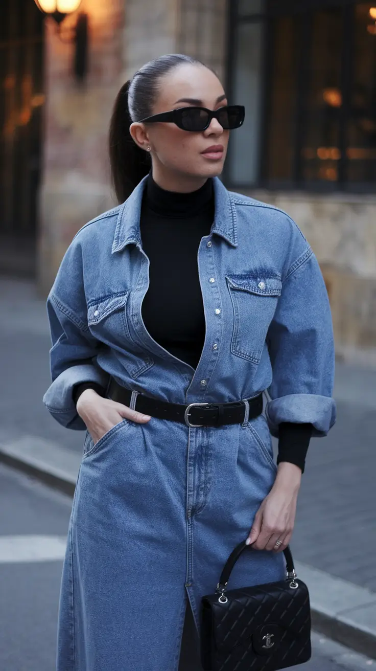 fall old money outfits jeans denim reimagined with a jet-set mood