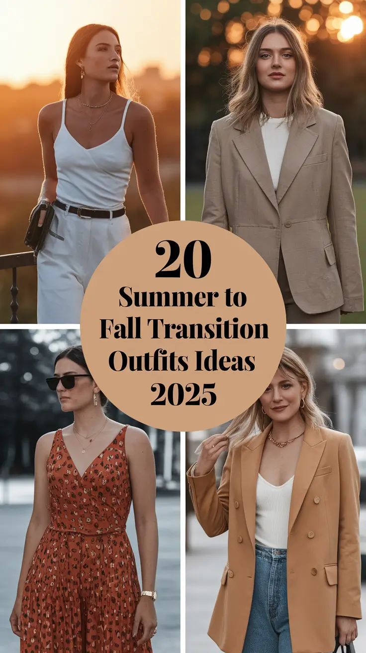 Summer to Fall Transition Outfits Ideas 2025: From Hot Days to Comfy Fall Layers