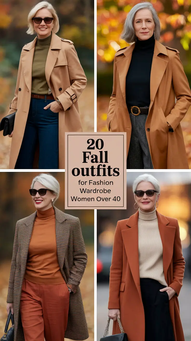 Fall Outfits 2025 for Fashion Wardrobe Women Over 40: Classy, Cute & Effortlessly Stylish