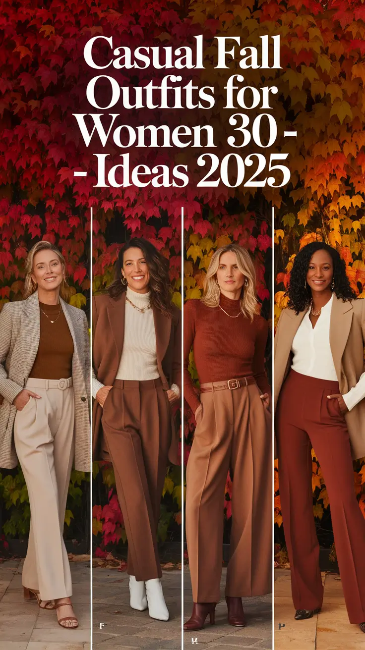 Casual Fall Outfits for Women Over 30 – Classy and Stylish Ideas 2025