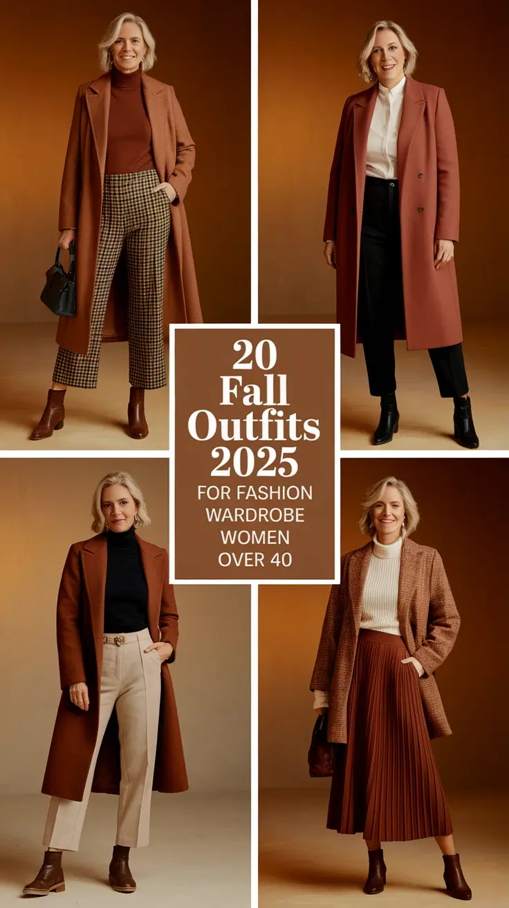 Fall Outfits 2025 for Fashion Wardrobe Women Over 40: Classy, Cute & Effortlessly Stylish
