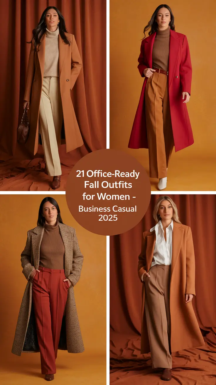 Office-Ready Fall Outfits for Women – Business Casual 2025: Trendy & Comfy Looks for Work
