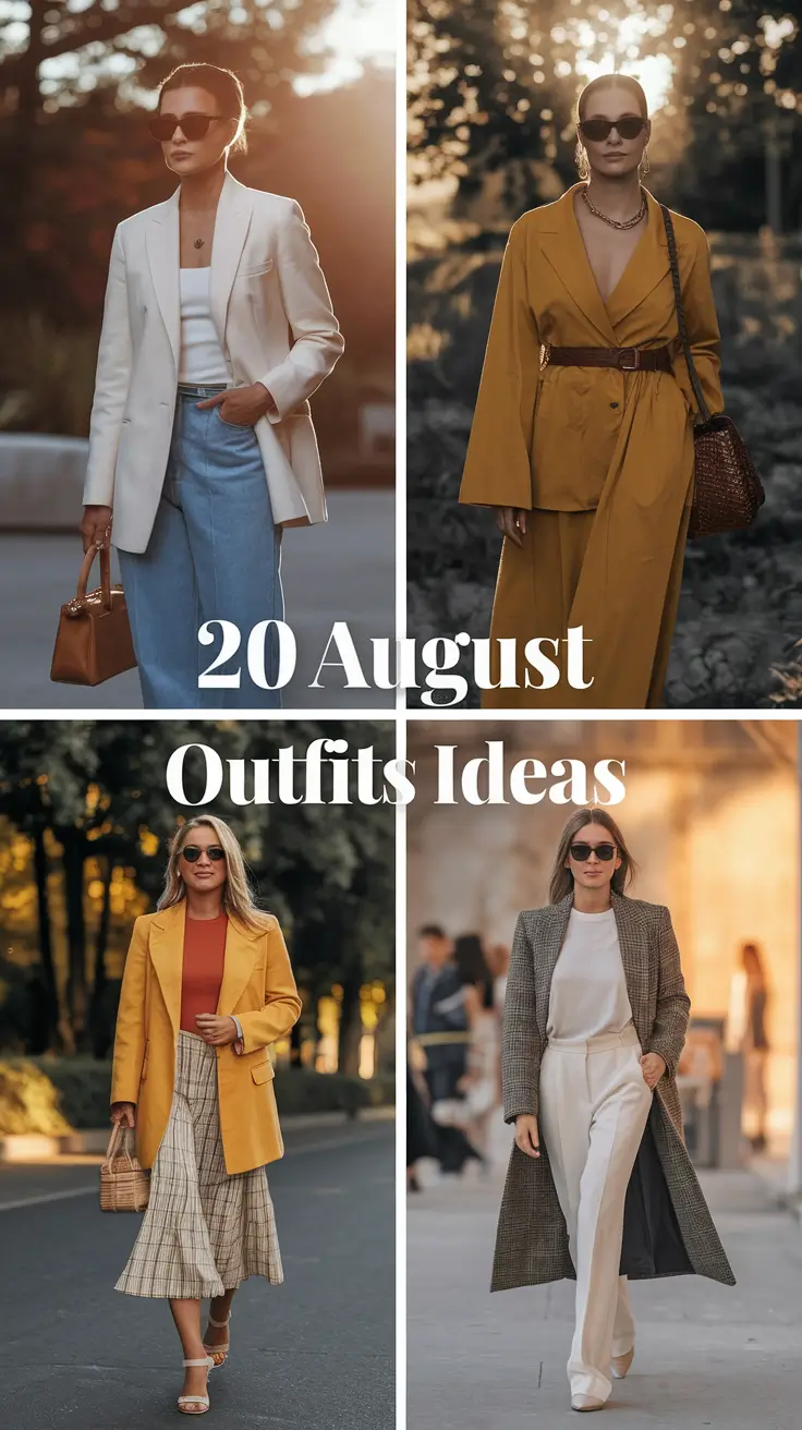 Stylish August Outfits Ideas 2025 to Elevate Your Late-Summer Aesthetic