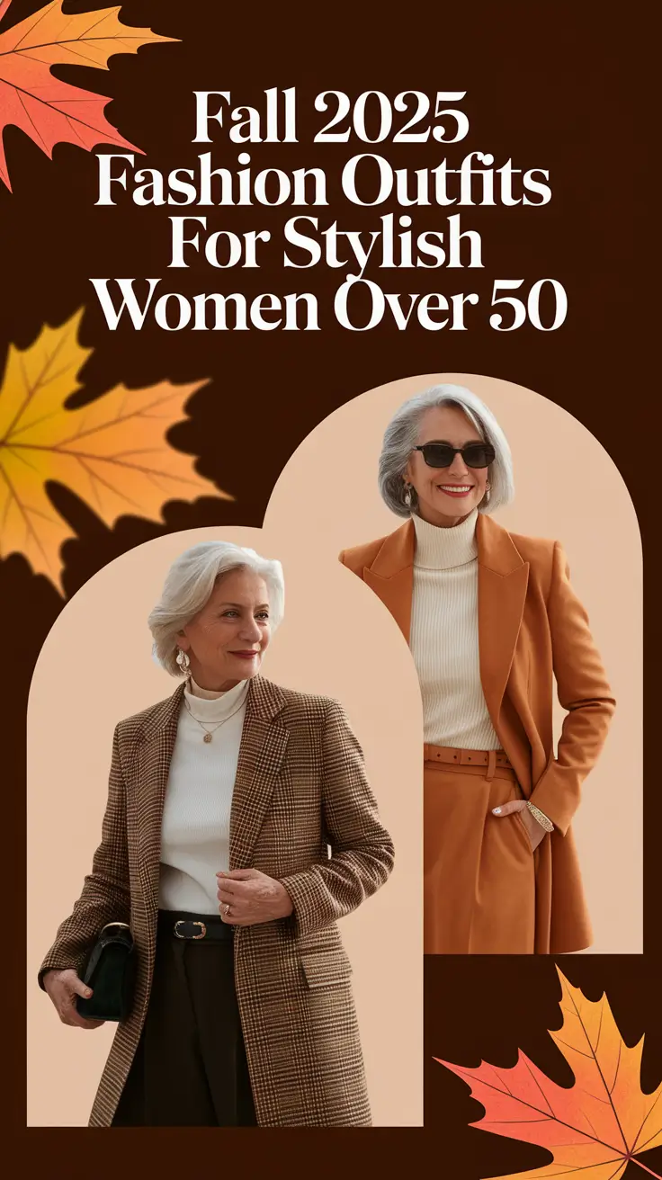 Fall 2025 Fashion Outfits for Stylish Women Over 50 Who Love Classy Casual Chic Looks