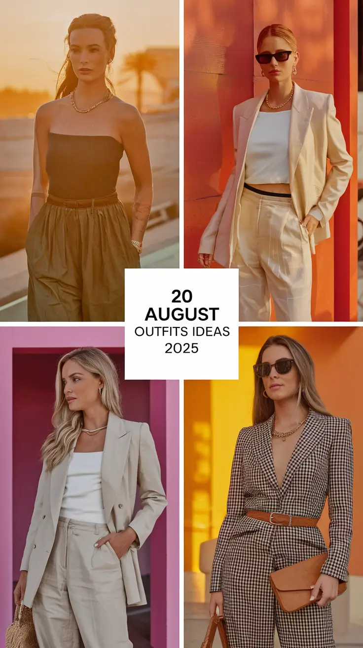Stylish August Outfits Ideas 2025 to Elevate Your Late-Summer Aesthetic