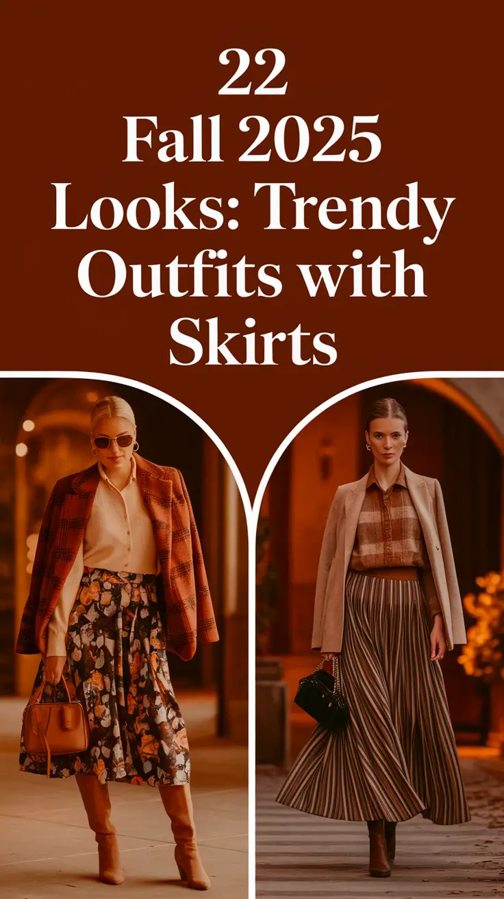 Fall 2025 Looks: Trendy Outfits with Skirts That Feel Cozy, Classy, and Totally Wearable