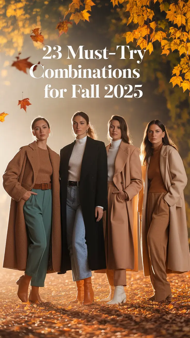 Must-Try Outfits Combinations for Fall 2025 That Every Woman Should Try