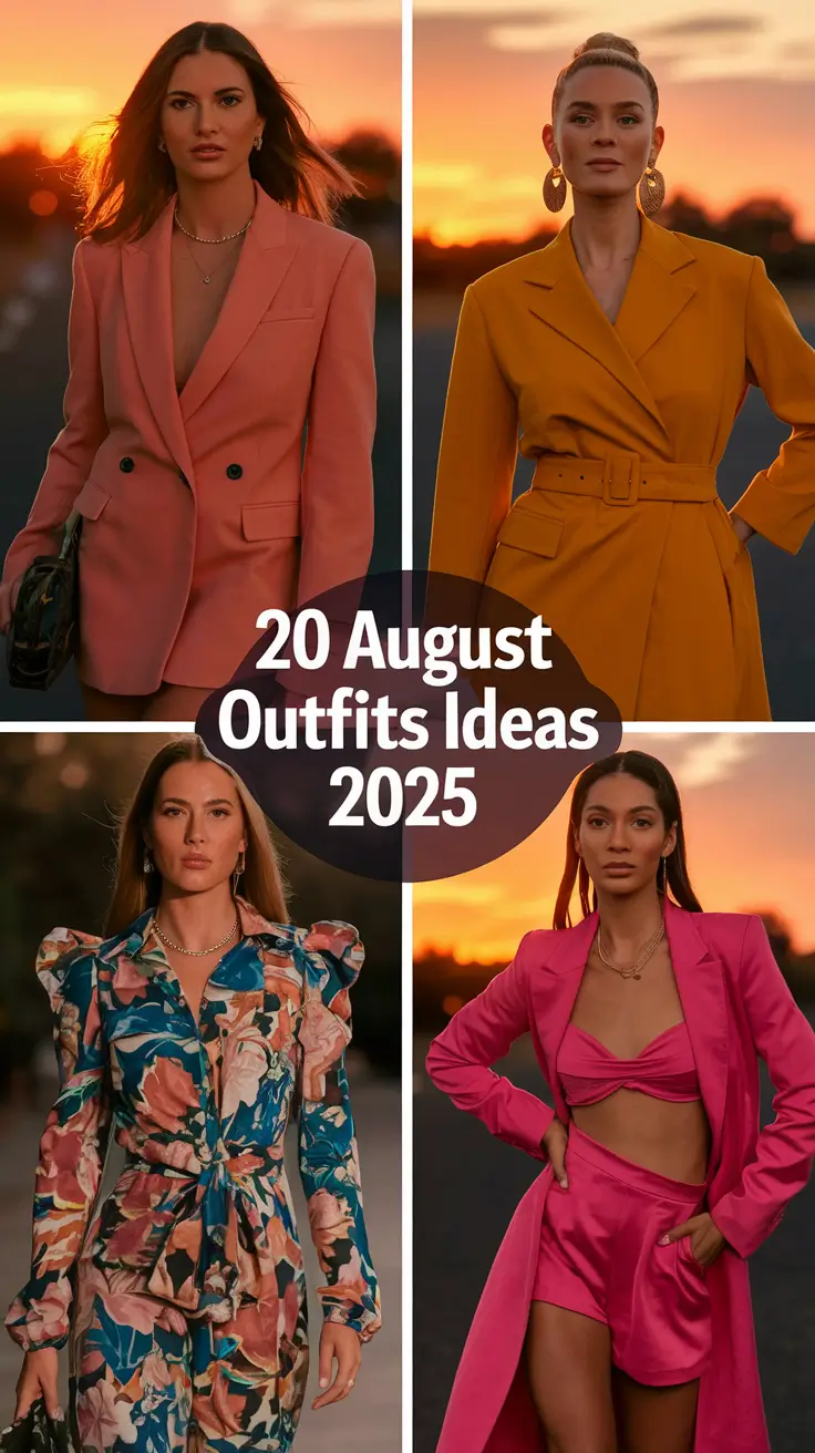 Stylish August Outfits Ideas 2025 to Elevate Your Late-Summer Aesthetic