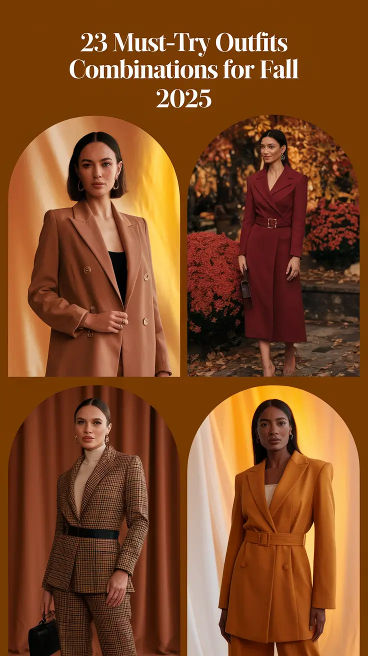 Must-Try Outfits Combinations for Fall 2025 That Every Woman Should Try