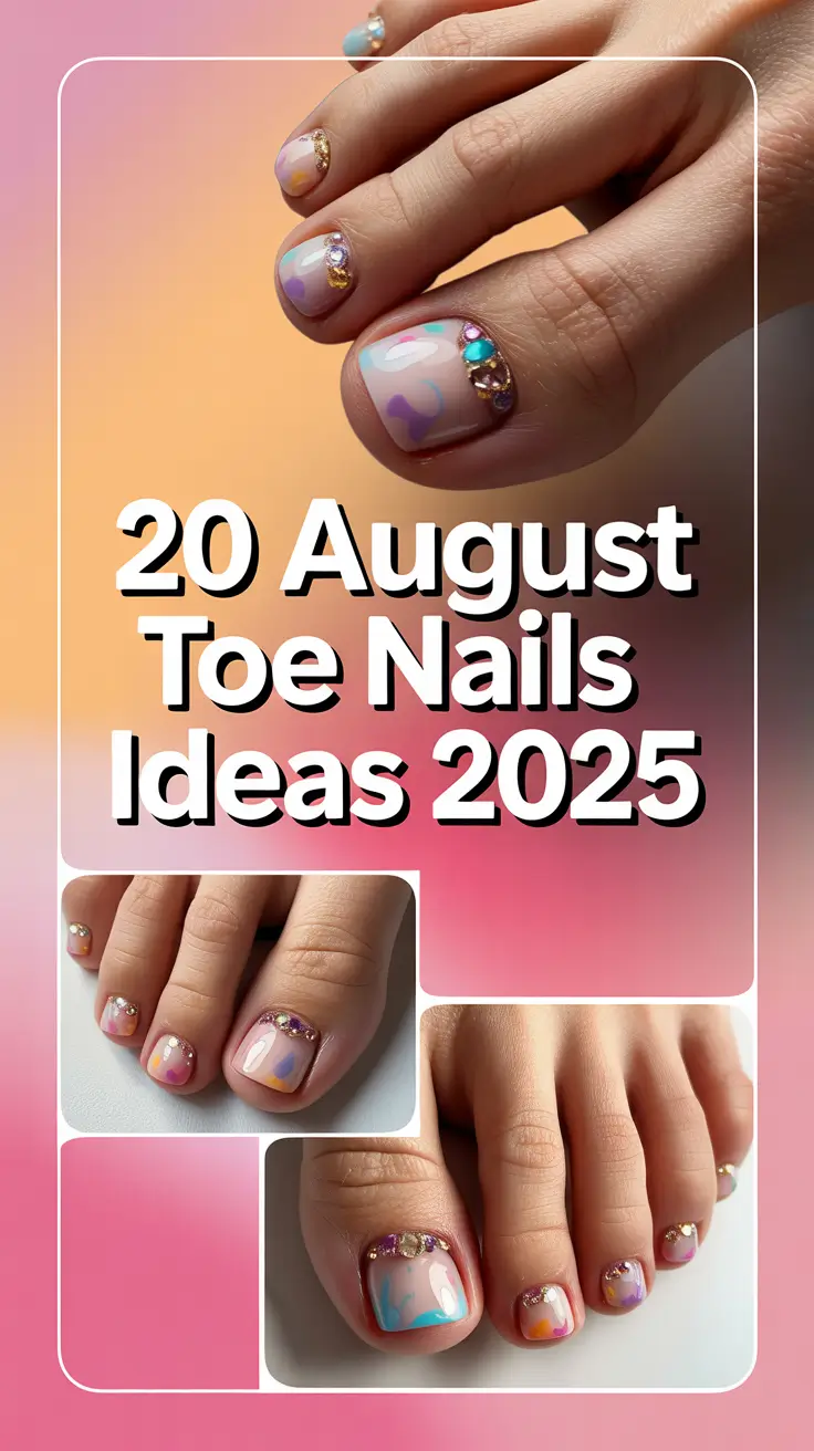 August Toe Nails Ideas 2025 That Shine Like Summer—Trendy Colors and Bold Designs