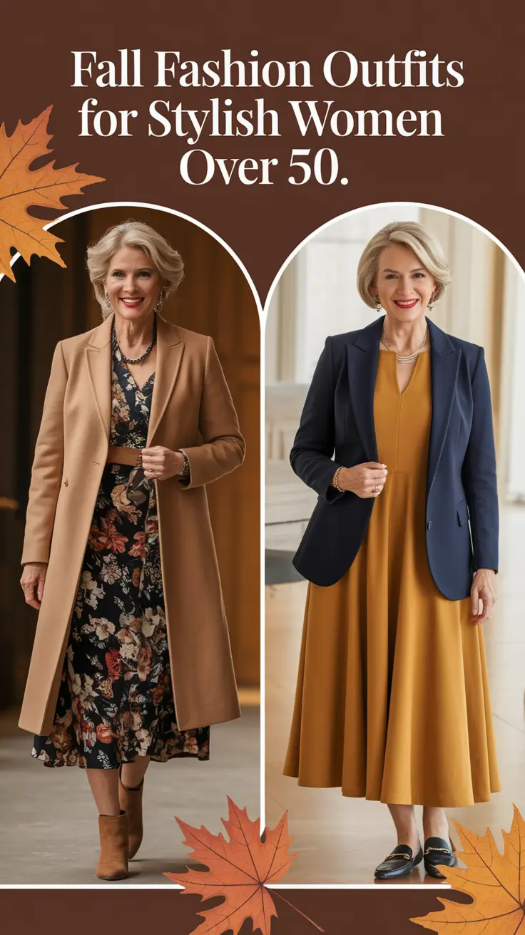 Fall 2025 Fashion Outfits for Stylish Women Over 50 Who Love Classy Casual Chic Looks