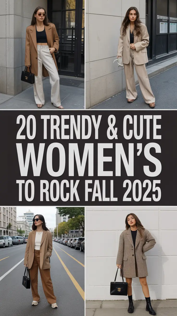 Trendy & Cute Women’s Outfits to Rock Fall 2025: From Classy Layers to Casual Staples