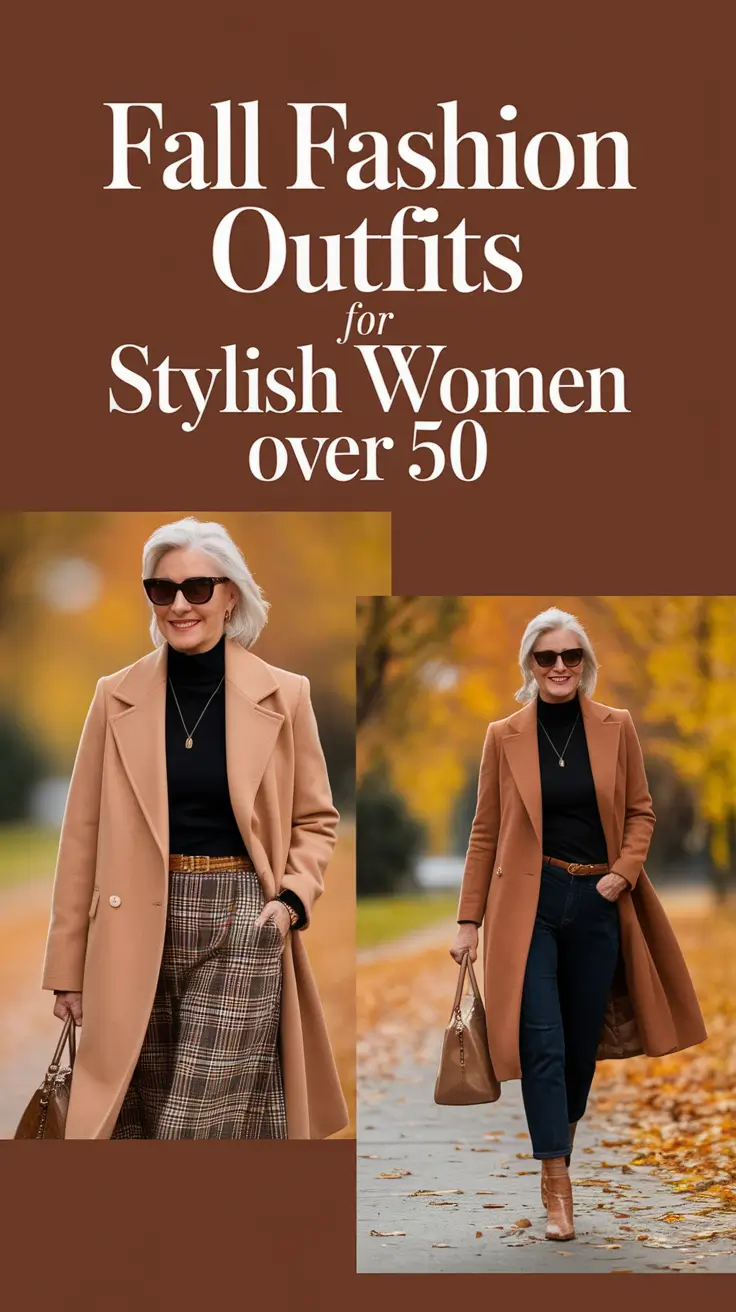 Fall 2025 Fashion Outfits for Stylish Women Over 50 Who Love Classy Casual Chic Looks