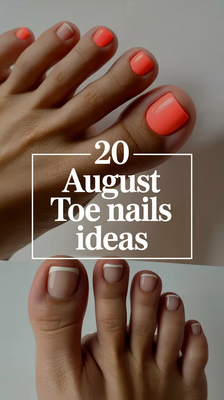 August Toe Nails Ideas 2025 That Shine Like Summer—Trendy Colors and Bold Designs
