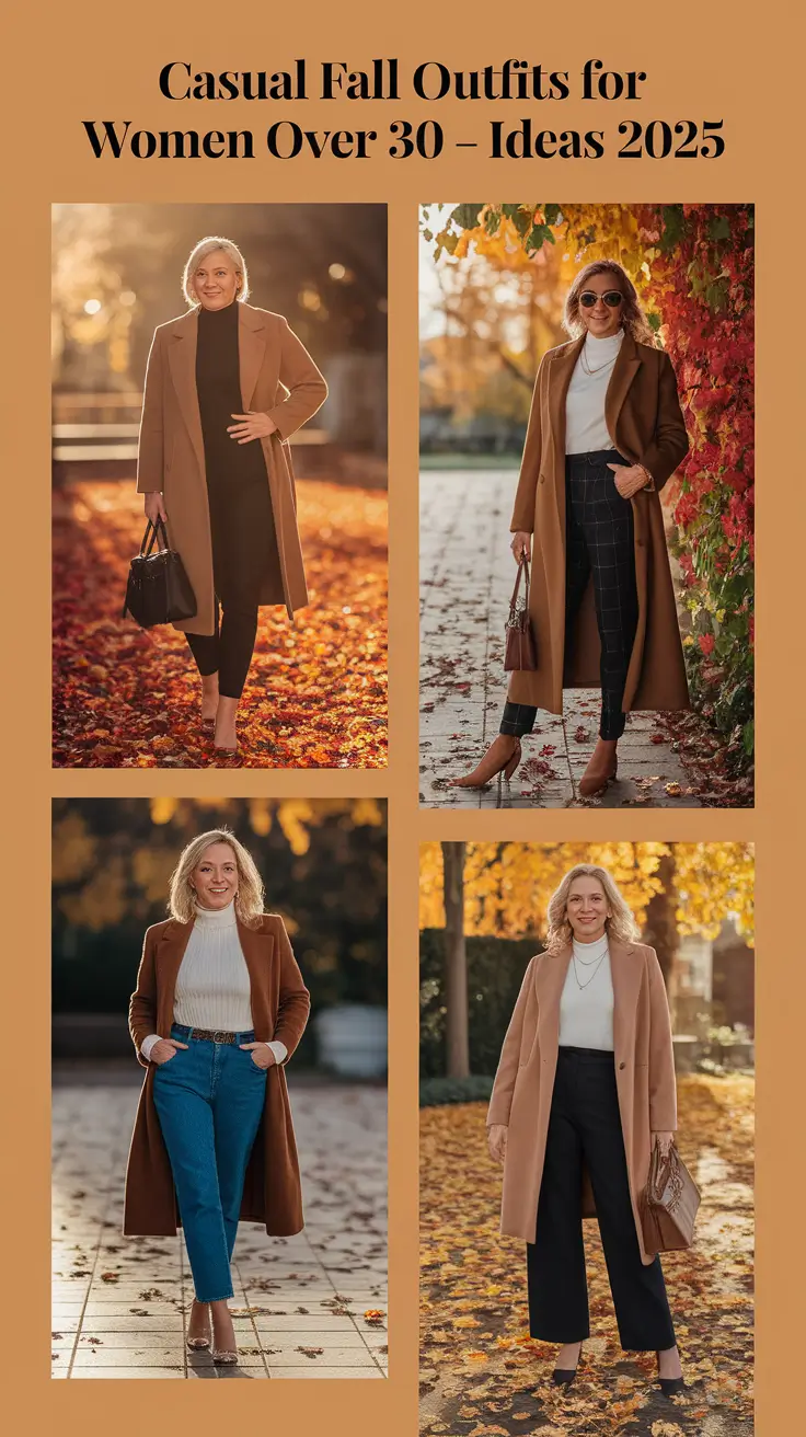 Casual Fall Outfits for Women Over 30 – Classy and Stylish Ideas 2025