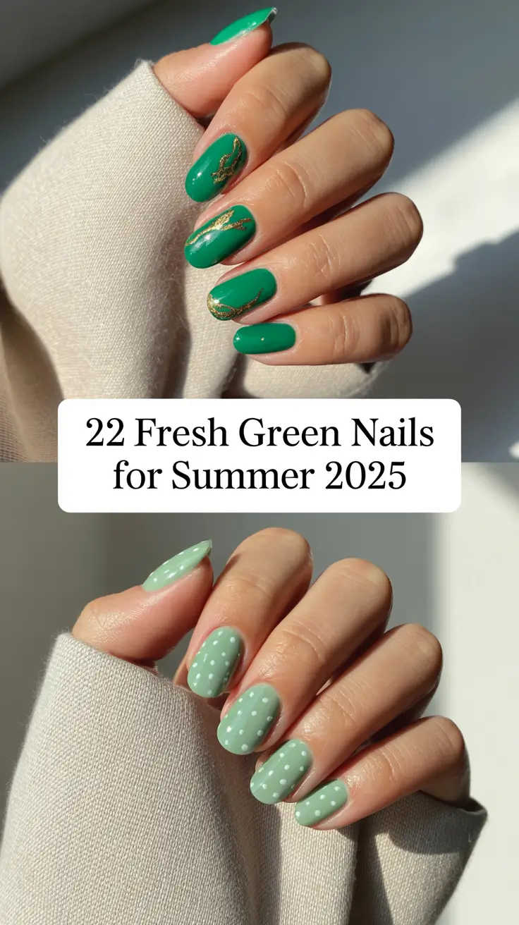 Fresh Green Nails for Summer 2025: Stylish Designs and Art Ideas to Try Now