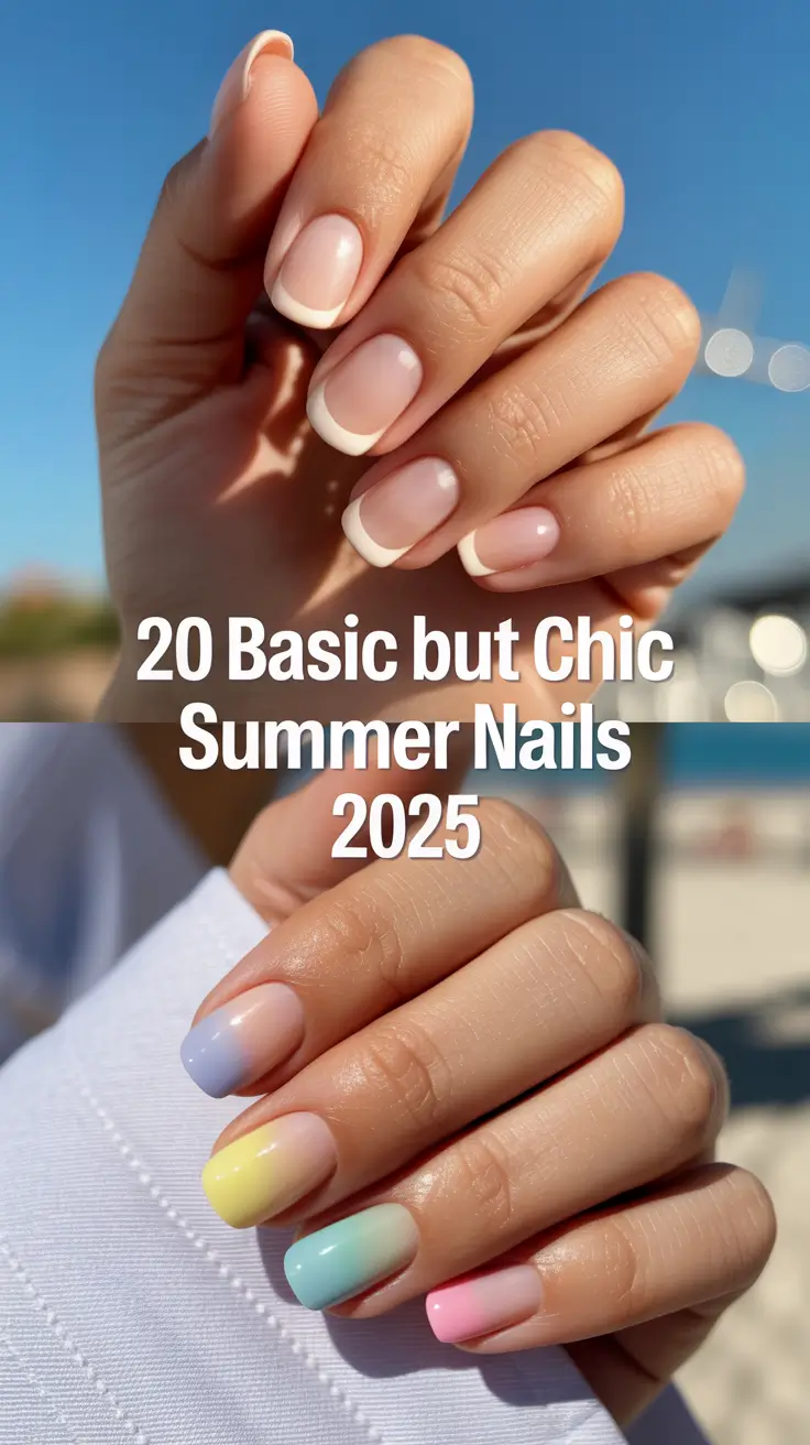 Basic but Chic Summer Nails 2025: Easy, Bright, and Stylish Designs to Try Now
