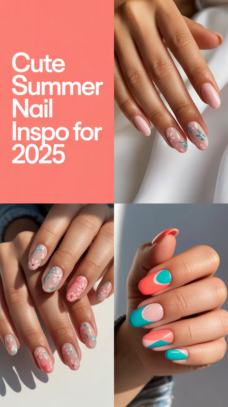 Cute Summer Nail Inspo for 2025: Fresh French Tips, Bright Colors & Simple Art