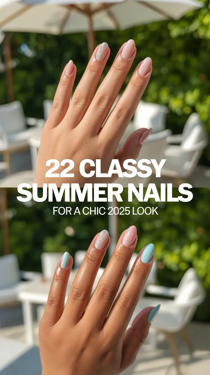 Classy Summer Nails for a Chic 2025 Look: Fresh Ideas for Simple Chic & Bright Manicures