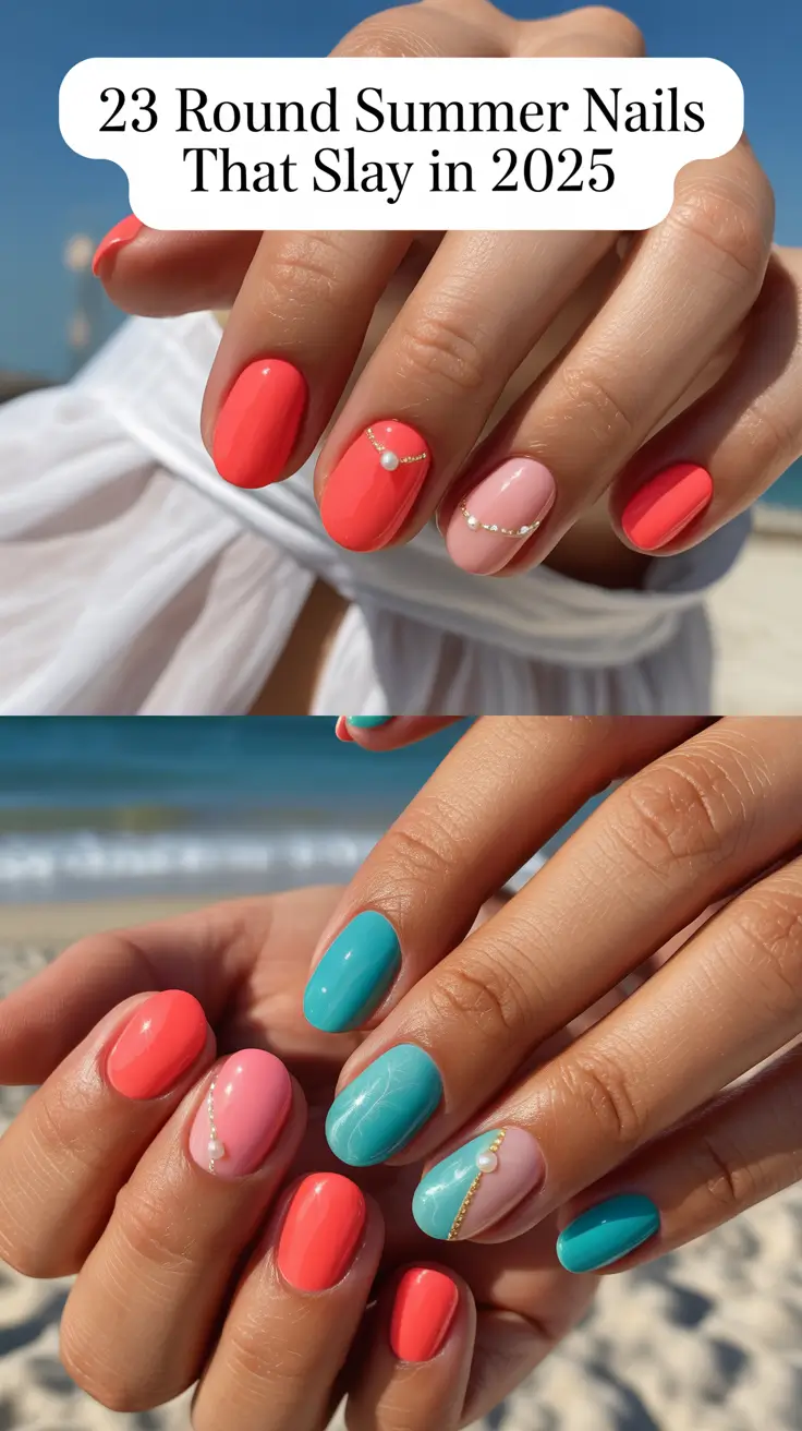 Round Summer Nails That Slay in 2025: Cute & Colorful Designs to Try Now