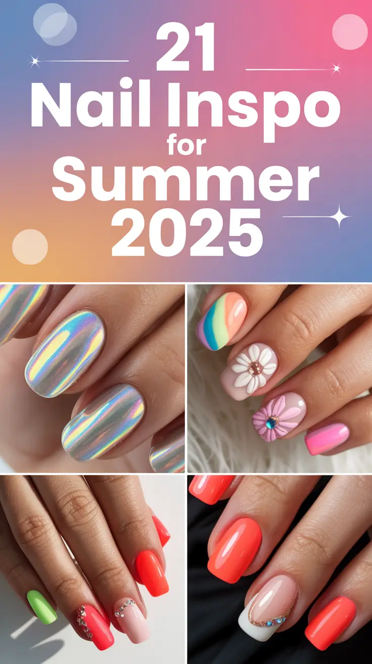 Nail Inspo for Summer 2025: 21 Bright & Funky Holiday Designs to Try Now