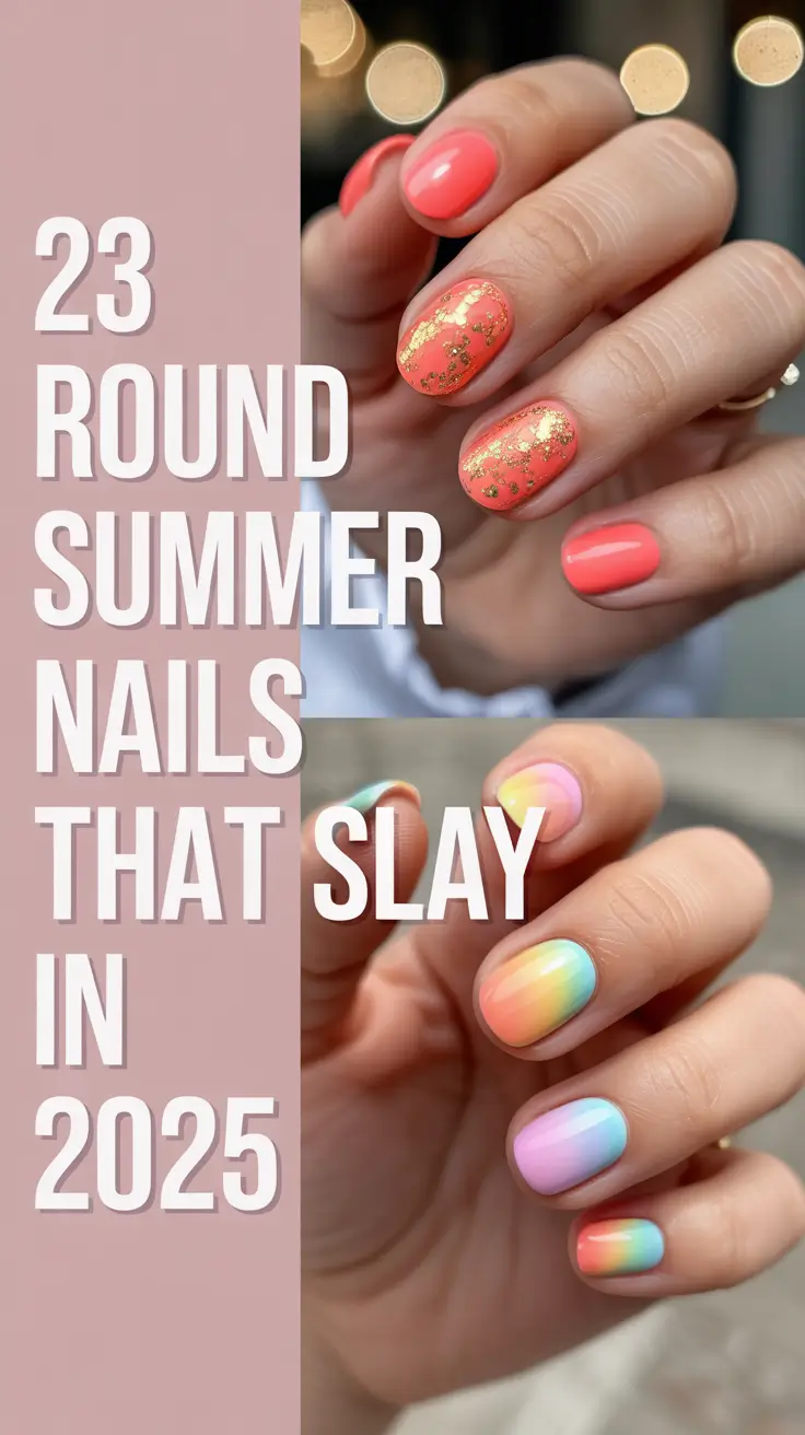 Round Summer Nails That Slay in 2025: Cute & Colorful Designs to Try Now