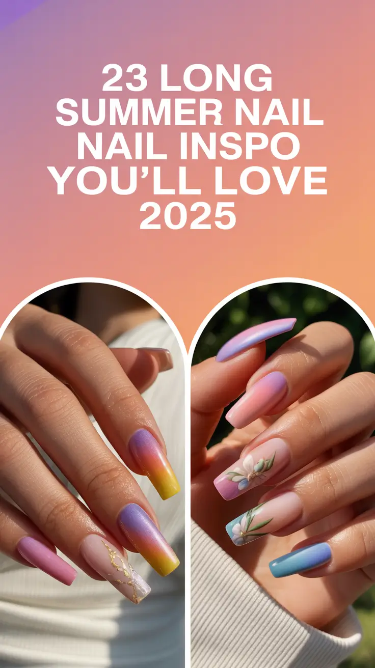 Long Summer Nail Inspo You’ll Love 2025: Bright Sets, Cute Designs & Timeless Tips