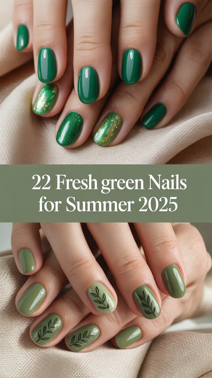 Fresh Green Nails for Summer 2025: Stylish Designs and Art Ideas to Try Now