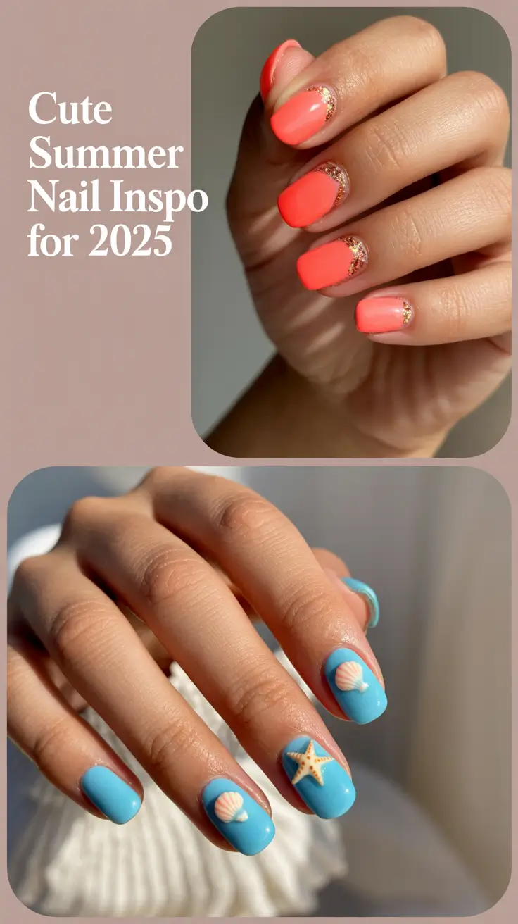 Cute Summer Nail Inspo for 2025: Fresh French Tips, Bright Colors & Simple Art