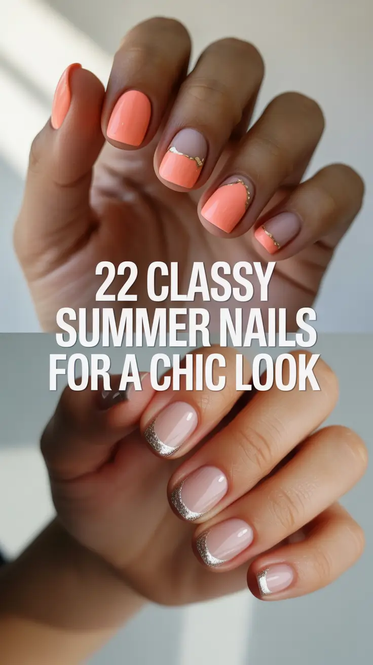 Classy Summer Nails for a Chic 2025 Look: Fresh Ideas for Simple Chic & Bright Manicures