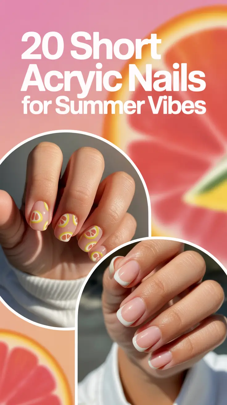 Short Acrylic Nails for Summer 2025 Vibes: Trendy Designs, Cute Colors & Inspo