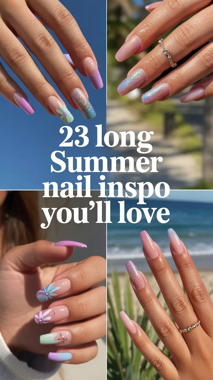 Long Summer Nail Inspo You’ll Love 2025: Bright Sets, Cute Designs & Timeless Tips