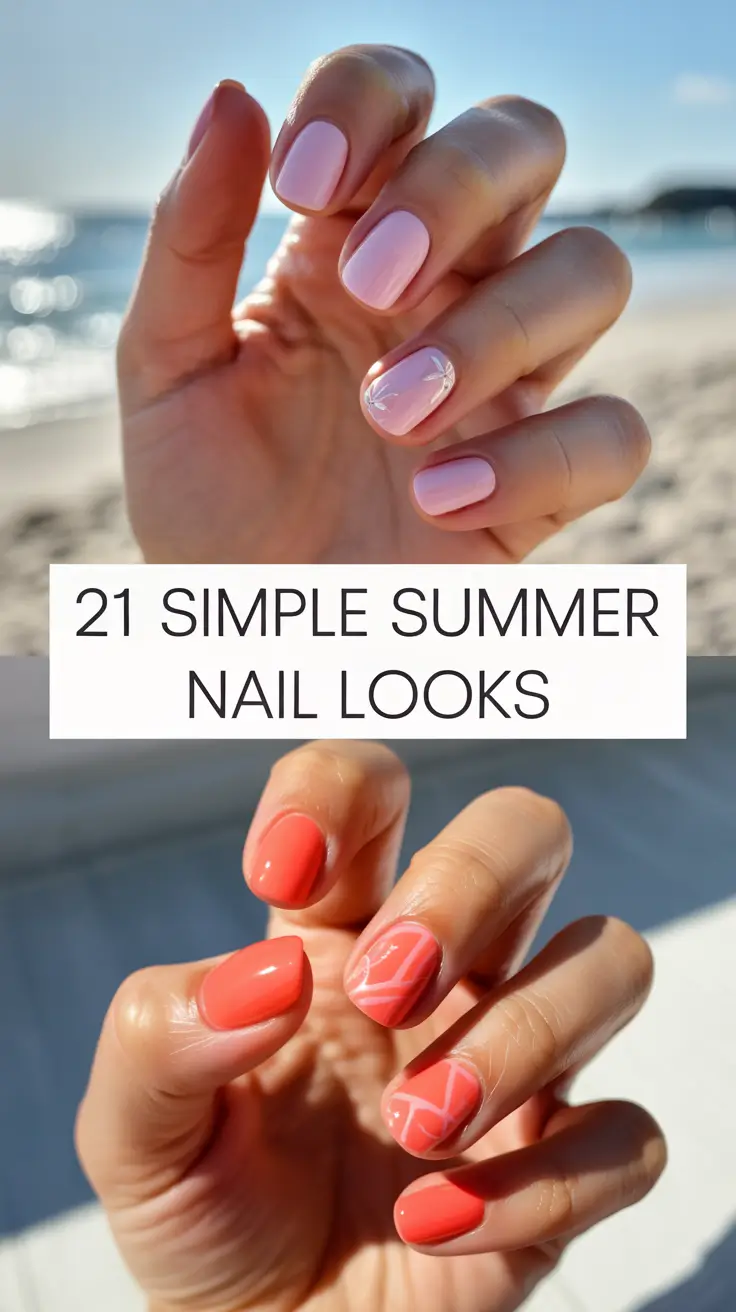 Simple Summer Nail Looks for 2025 That Are Fun, Bright, and Easy to Try