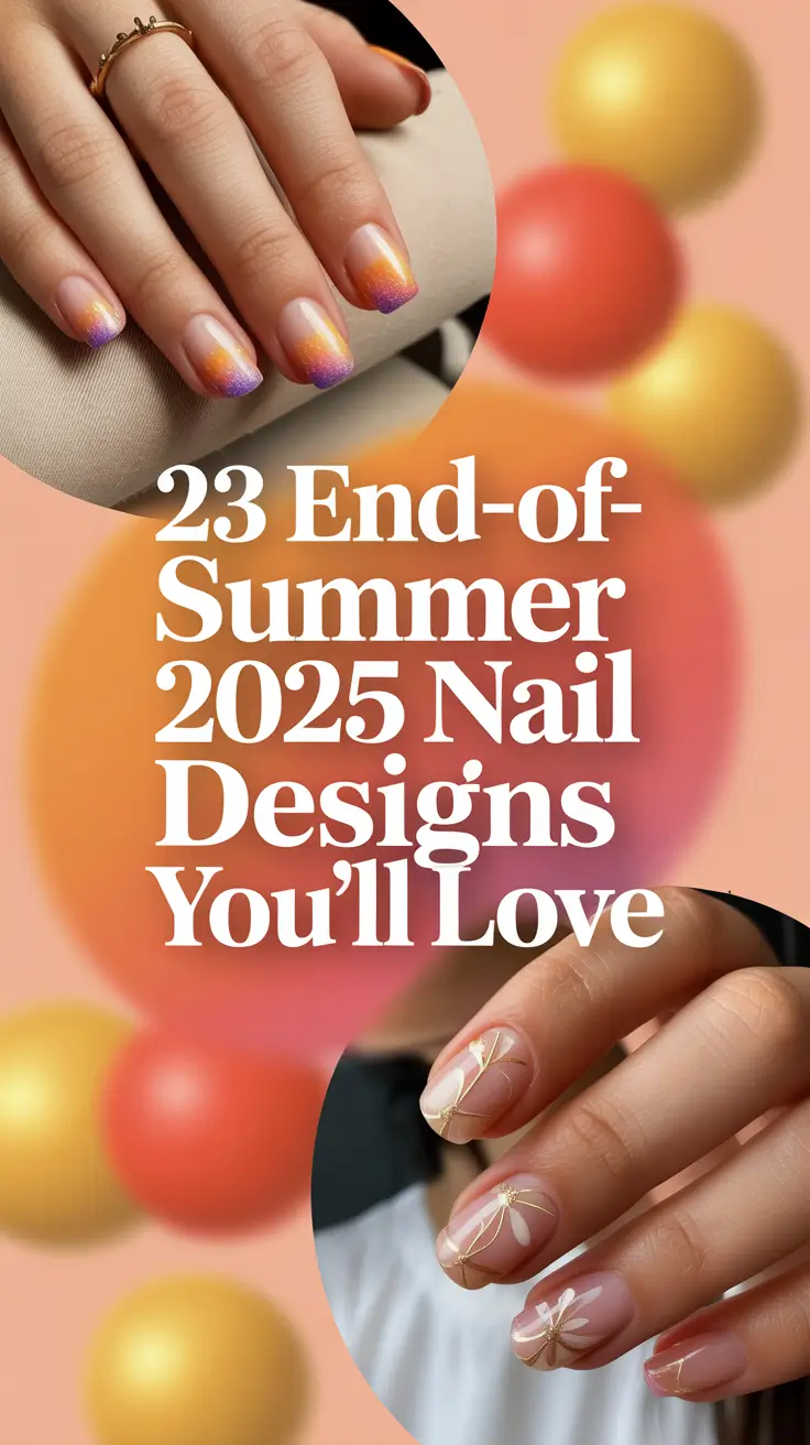 End-of-Summer 2025 Nail Designs You’ll Love: From Almond Art to Square Color Dip