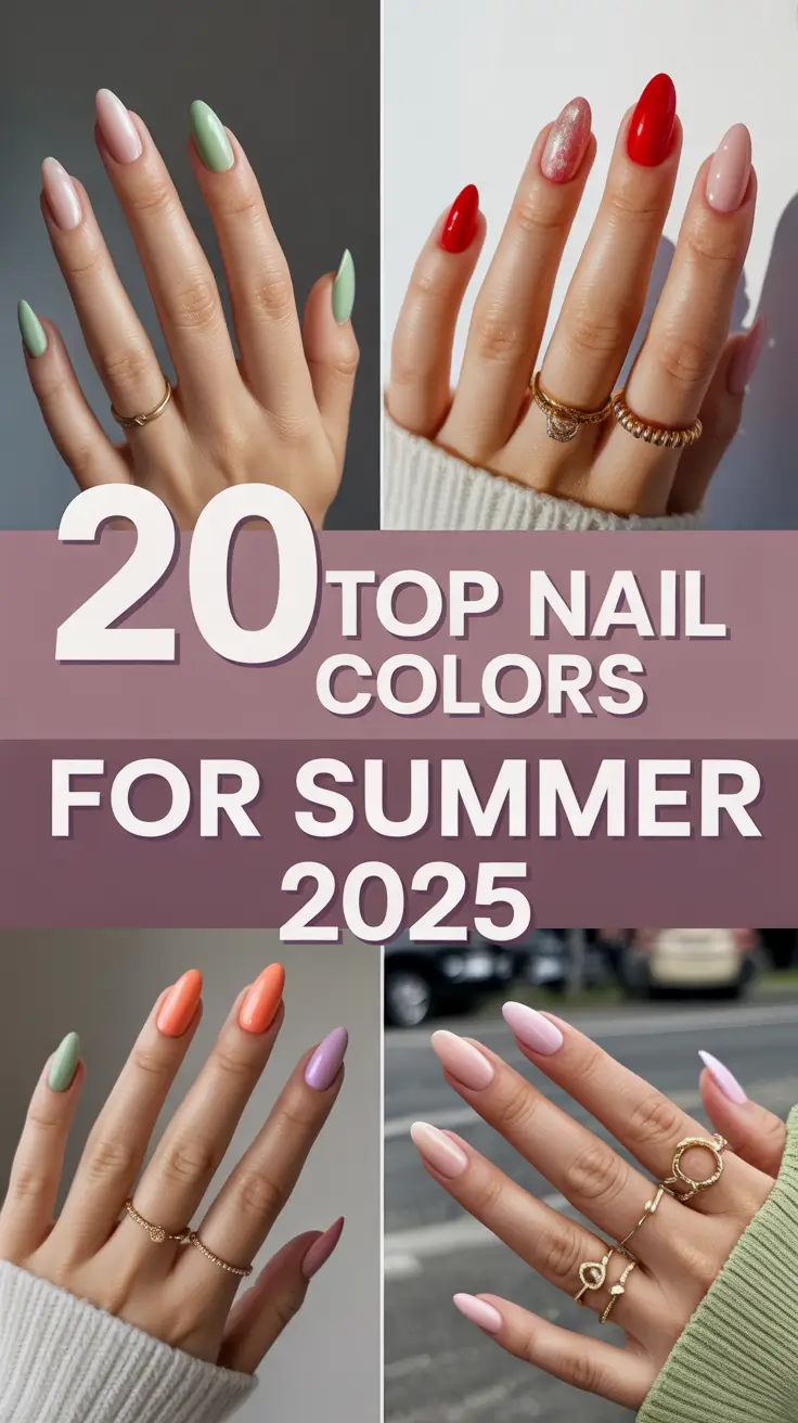 Top Nail Colors for Summer 2025: From Babyboom to Bold Pops of Color
