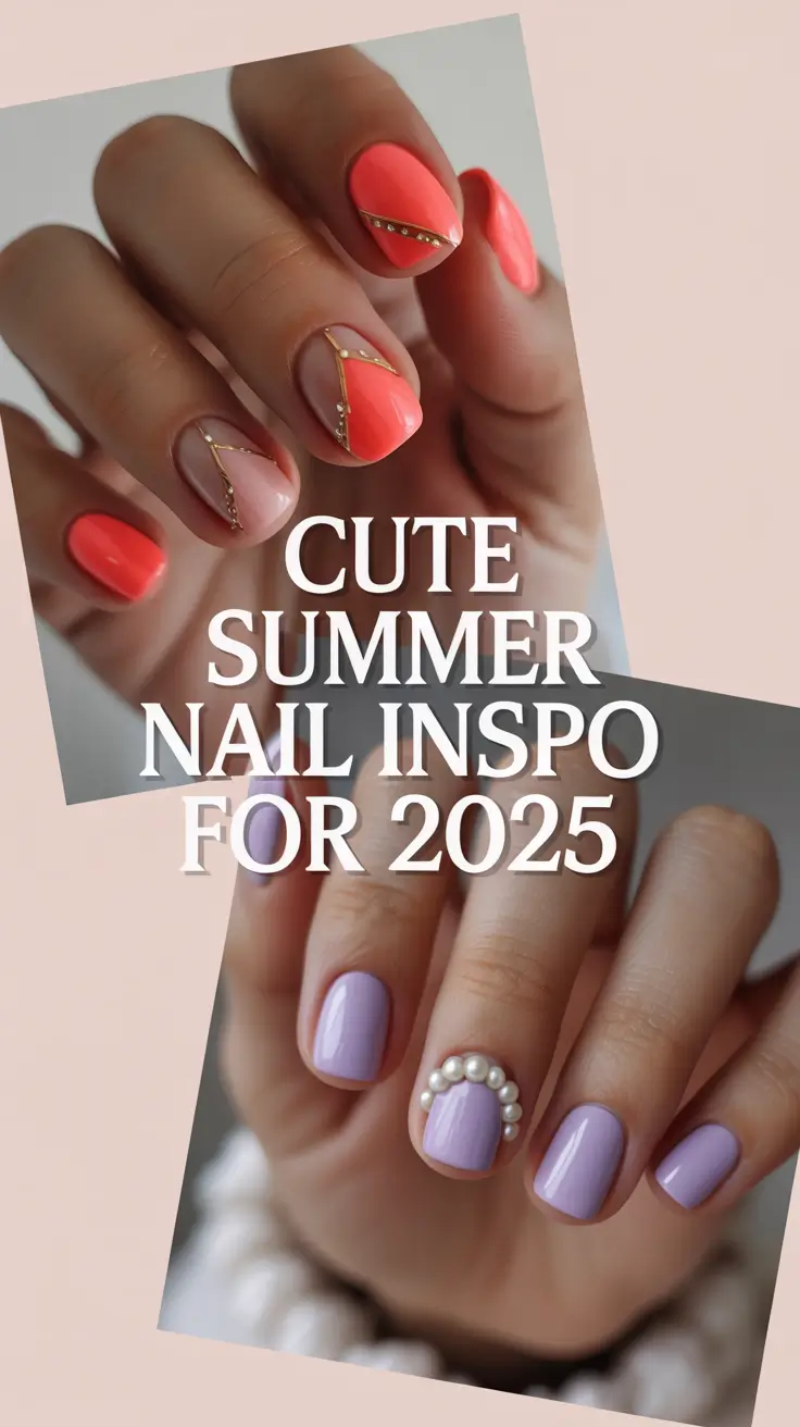 Cute Summer Nail Inspo for 2025: Fresh French Tips, Bright Colors & Simple Art