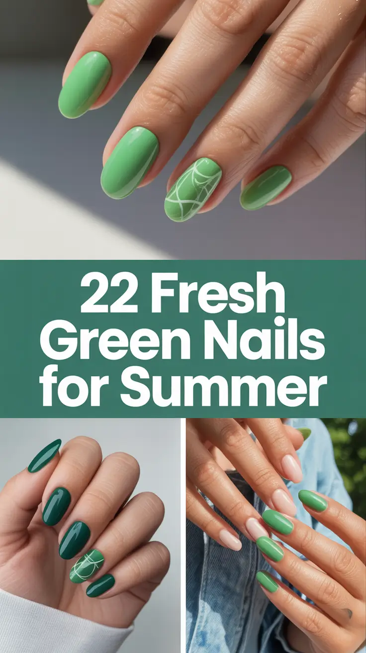 Fresh Green Nails for Summer 2025: Stylish Designs and Art Ideas to Try Now
