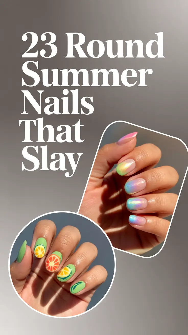 Round Summer Nails That Slay in 2025: Cute & Colorful Designs to Try Now