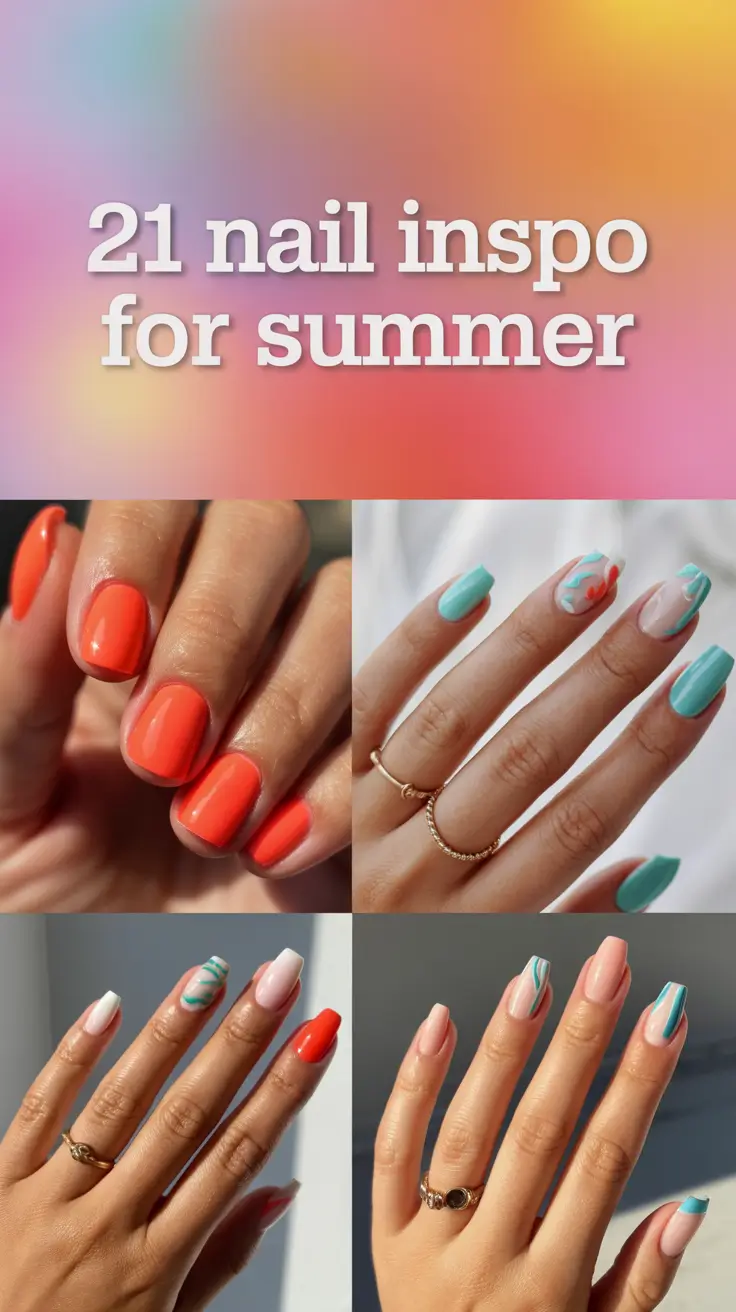 Nail Inspo for Summer 2025: 21 Bright & Funky Holiday Designs to Try Now