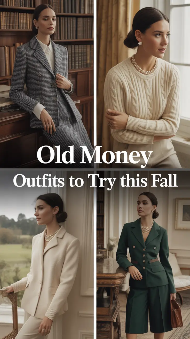 Old Money Outfits to Try This Fall 2025: Classy Looks with Timeless Appeal