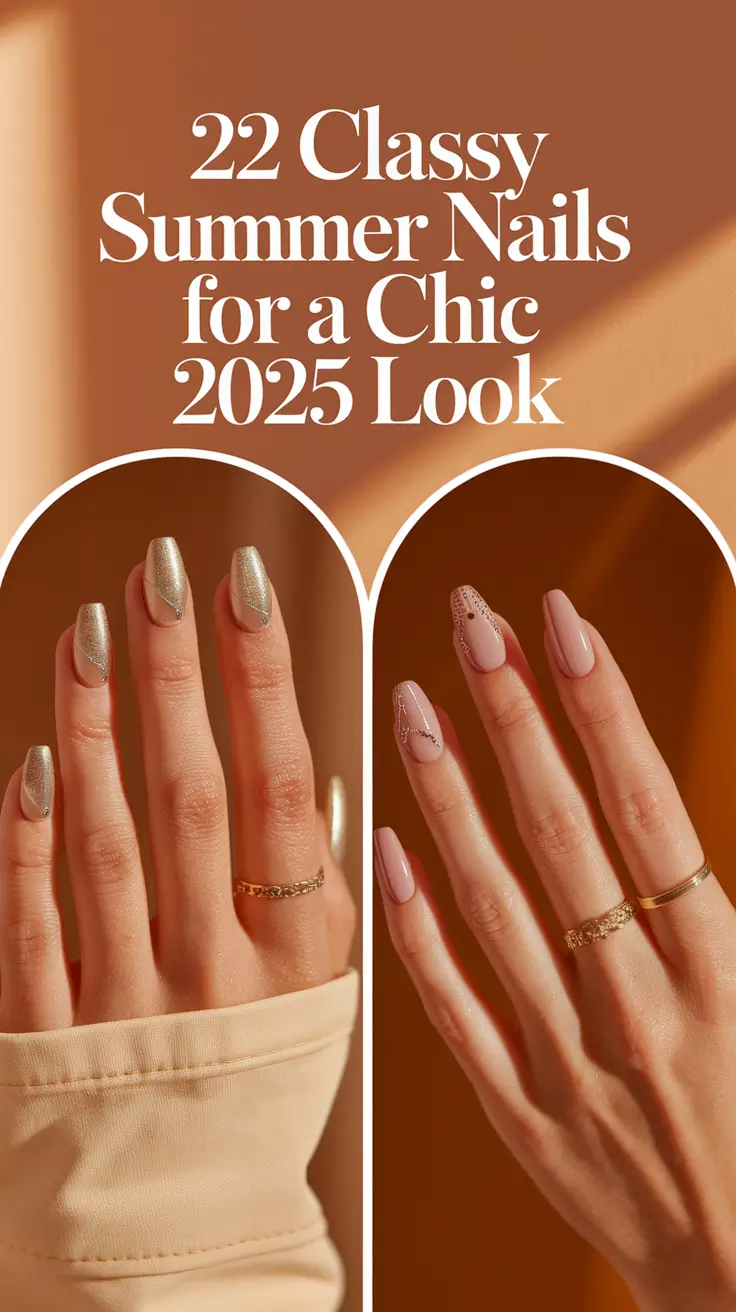 Classy Summer Nails for a Chic 2025 Look: Fresh Ideas for Simple Chic & Bright Manicures