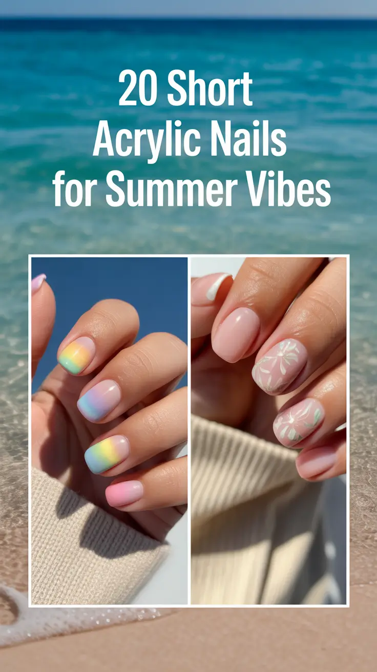 Short Acrylic Nails for Summer 2025 Vibes: Trendy Designs, Cute Colors & Inspo