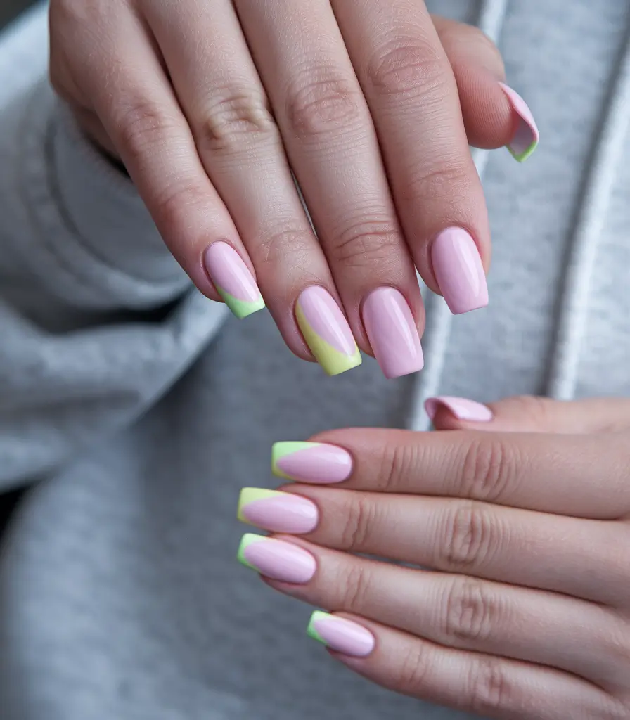 simple summer nails Lemonade-Tipped French for a Modern Refresh