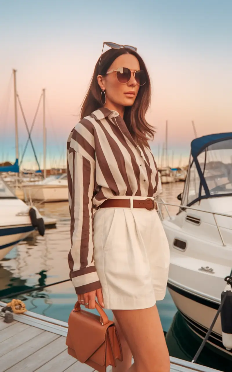 july 2025 outfits Nautical Chic with a Modern Twist